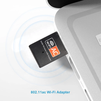 AC 600M 600m BPS RTL8811CU Chipset AC 802 11 2,4g 5,8 GHz Mini adaptador WiFi serie inalámbrico para PC de escritorio