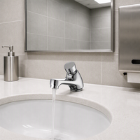 Robinet de lavabo en laiton de haute qualité à fermeture automatique et temporisation, idéal pour les toilettes publiques - Meilleures ventes