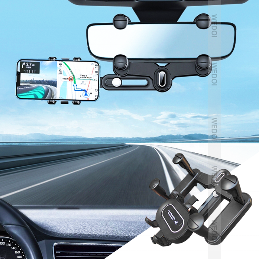 2023 Держатели мобильных телефонов для Tesla Model 3 Y, хит продаж, зеркало заднего вида, автомобиль, поворот на 360 градусов, универсальный Пользовательский логотип