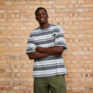 Camiseta de Alta Calidad para Hombre, Estilo Casual, Lavado Ácido, Cuello Redondo, Hombros Caídos, Tejido Grueso de 210g, Poliéster/Algodón - Product Image 2