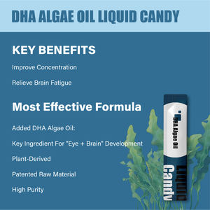 2024 nouveau Nootropiques cerveau supplément DHA huile d'algues Gel liquide naturel <span class=keywords><strong>Omega</strong></span> <span class=keywords><strong>3</strong></span> enfants cerveau Focus suppléments DHA huile d'algues gommeuse - Product Image 4