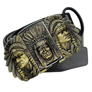 Cintura Rock Fashion Syh1506 con Stile Punk, Fibbia in Lega con Strass e Paillettes, Regolabile per Uomo e Donna - Product Image 2