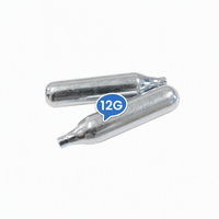 Vente en gros de cartouches de CO2 non filetées de 12 g, cylindres de gaz en acier haute pression pour armes à billes et marqueurs de paintball