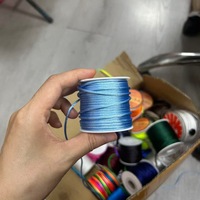 Fil de soie coréen n°6, lisse et brillant, en nylon, pour la fabrication de bracelets et de colliers, couture à la main, broderie, fournitures d'artisanat