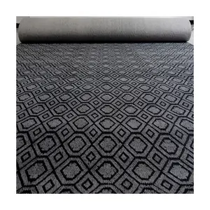 Jinning Manufacturer Hot Sales Wear Resistant Double Machine Made Polyester color Jacquard Carpet velour jacquard carpet