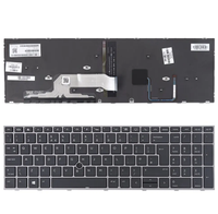 GR Clavier allemand rétro-éclairé pour ordinateur portable HP ZBOOK 15 G5 G6 17 G5 L12765-041 de remplacement