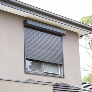 Moderne coupe-vent ouragan tempête sécurité rouleau store ombre typhon résister électrique motorisé en aluminium volet roulant fenêtres - Product Image 2