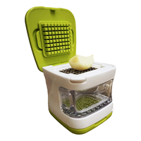 Presse-ail et gingembre miniature en acier inoxydable vert Shunxinyi, trancheuse en cube, moulin à main, durable, pour légumes et fruits