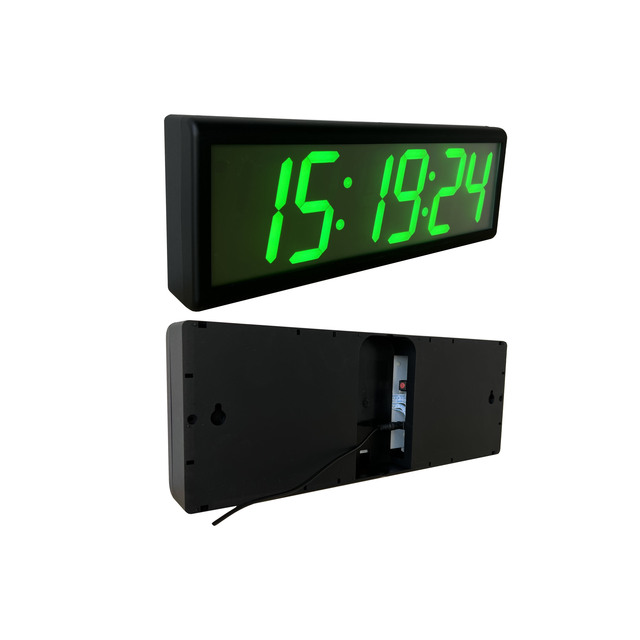4 Inch 6 Digit NTP WiFi Clock, Network Synchronized, Automatic DST Reset