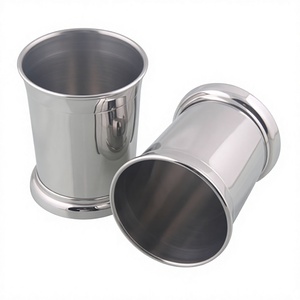 Copa de Julep de acero inoxidable ecológica clásica Premium, acabado de espejo, vidrio de Metal para certificado para cócteles, uso de barra de Juleps de menta - Product Image 2