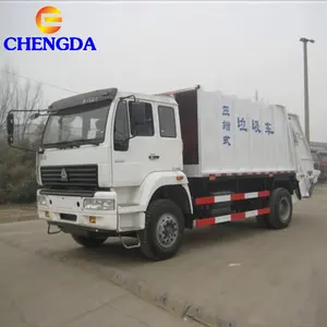 Sino Truck Howo Dump Kleine Prullenbak Compactor Weigeren Vuilnis Vrachtwagens Voor Verkoop