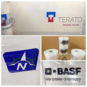 Landburg PE <b>Stretch</b> <b>Wrap</b> Film 50cm Wide Transparent Elastic Customizable Printing Factory Direct Sales - Product Image 3