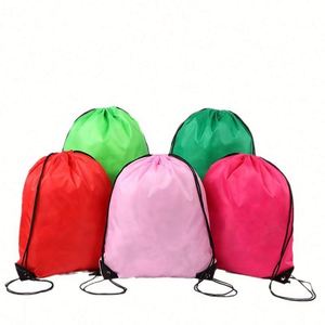 Portable Factory Price Polyester String <b>Backpack</b> Drawstring Organic Custom Terylene Bag Canvas Drawstring <b>Backpack</b> for Sports - Product Image 4