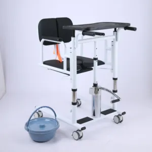 Elevador de paciente manual hidráulico para cadeira de transferência, mais vendido, para uso doméstico com cômoda