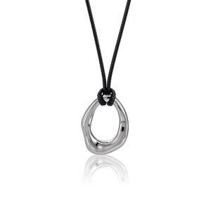 สร้อยคอ Dinle Sweater Chain สีเงิน จี้รูปทรงไม่สม่ำเสมอ วัสดุโลหะผสมสังกะสี เหมาะสำหรับใส่ลำลอง - Product Image 3
