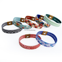 Bracelet promotionnel en polyester élastique étanche avec logo personnalisé RFID/NFC FM1108 Ntag 213 Ntag 215 Ntag216 pour événements