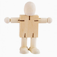 Robot articulé en bois personnalisé