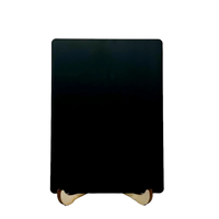 Kartu Logam Kosong Ukuran Khusus 2.5 X 3.5 Inci 63*88mm Ukuran Kartu Remi, Baja Anti Karat Hitam Doff, Kartu Logam Kosong untuk Pertukaran