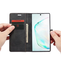CaseMe carcasa mejor venta para Samsung nota 10 Pro con 3 ranuras para tarjetas de cuero de teléfono inteligente para Samsung Galaxy Note 10 S10 caso Plus
