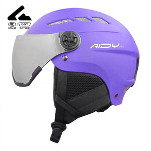 Настраиваемый двойной спортивный лыжный и сноубордический шлем с козырьком из материала ABS + EPS S <span class=keywords><strong>M</strong></span> L XL размера XXL CE EN1077 сертифицированные взрослые дети - Product Image 4