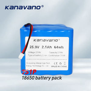 Kanavano 7s1p 18650 Lithium-Ionen-Akkupack 25,9V <span class=keywords><strong>2</strong></span>-3Ah Wiederaufladbar 800 Zyklen CE-Zertifiziert Großhandel - Product Image 1