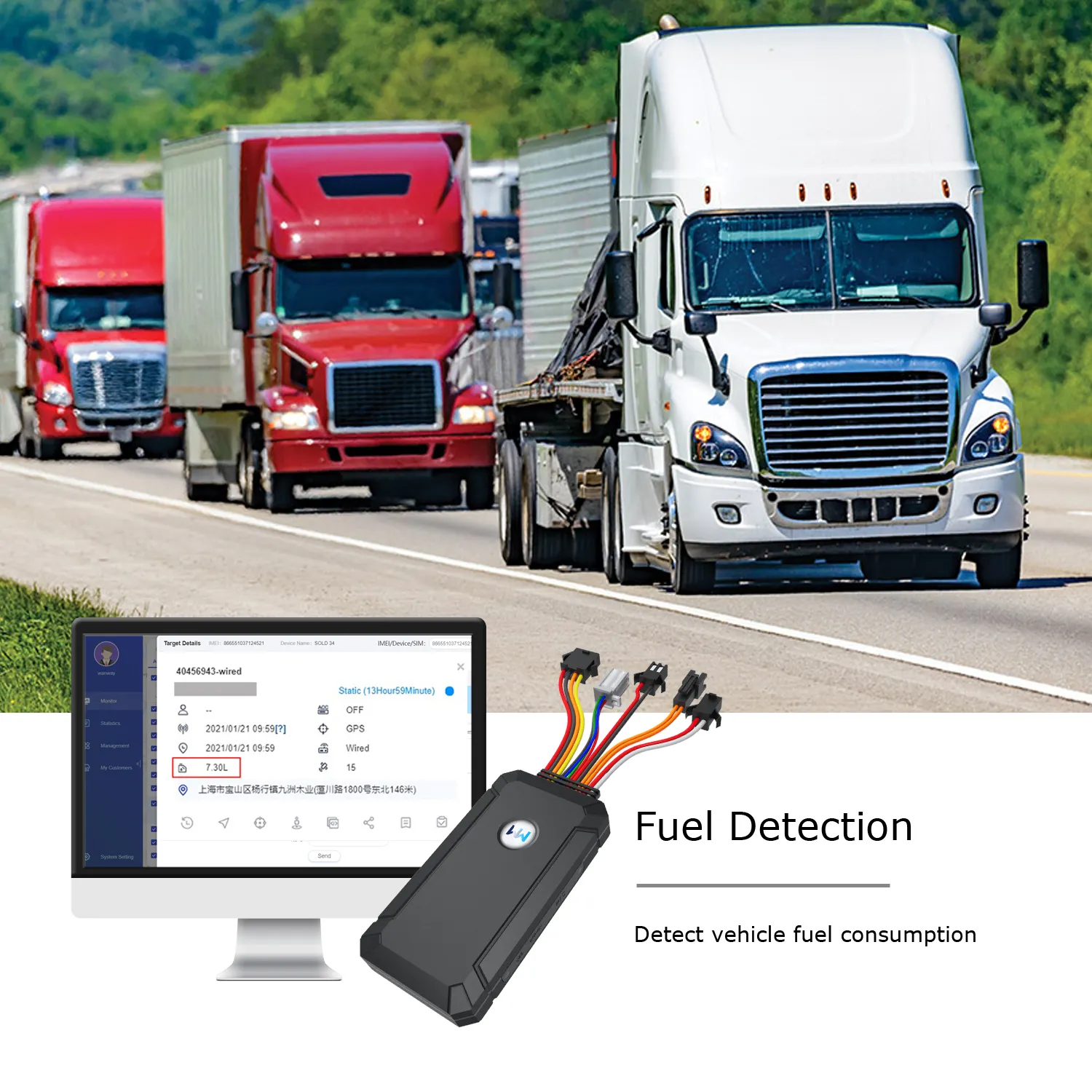 GPS per auto SOS chiama dispositivo di localizzazione del veicolo con rilevamento del carburante vocale a distanza dispositivo di localizzazione per auto con localizzatore GPS economico