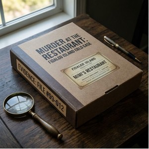 Jeu de société d'enquête sur cas d'érythrothérapie criminelle personnalisé : Énigmes, preuves et dossiers d'accusés - Product Image 2