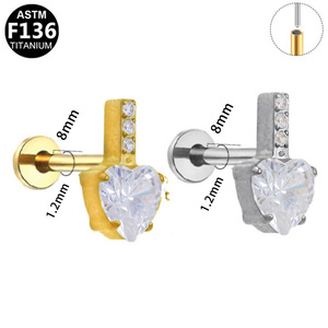 Fashion Stud Earrings <b>Titanium</b> Alloy Star Shape Claw Setting Party Jewelry - Product Image 5