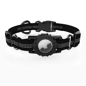 ODM vendita calda Airtag Nylon riflettente GPS collare per cani Logo personalizzato di alta qualità Collares Para Perros