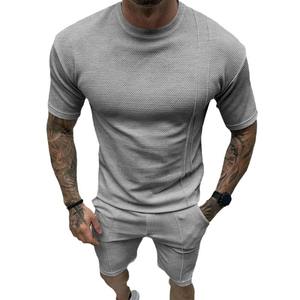 Ensemble de t-shirts d'été pour hommes, manches courtes, col rond, polyester léger, vêtements de sport décontractés, blanc, bleu royal, noir, kaki, gris clair - Product Image 4