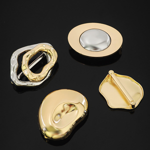 Boucles en métal plaqué or, formes variées (fleur, soleil, étoile, coquillage, irrégulières), connecteurs décoratifs en forme d'anneau, quincaillerie durable - Product Image 6