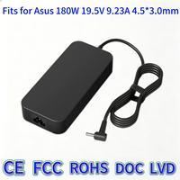 Chargeur secteur pour ordinateur portable 180W 19.5V 9.23A DC/Type-C 4.5 3.0mm corps fin OTP pour ordinateurs portables de jeu ASUS ROG G531GW/G731GV/FX705GM/GL504GV