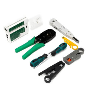 Netzwerk Tel Tool Kit Crimp werkzeug Drahts ch neider Kabel ab streifer Stanz messer CAT5 CAT6 RJ45 RJ11 Lan <span class=keywords><strong>Tester</strong></span>