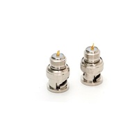 Conector coaxial RF de cobre puro macho BNC de 50 ohmios, enchufe tipo soldadura moldeado por inyección