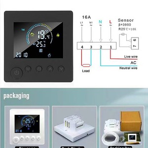 Minco nhiệt tuya wifi thông minh với lập trình ứng dụng nước và điện sưởi ấm sàn tường giữ lò điều khiển nhiệt độ - Product Image 3