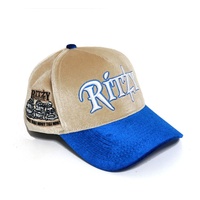 Casquettes en chine usine équipes sportives marques de mode Logos sur mesure femmes hommes velours brodé cinq panneaux casquette de Baseball casquette