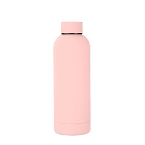 Nouvelle conception, logo personnalisé unique, bouteille d'eau isotherme en acier inoxydable à double paroi de 500 ml, poignée en cuir, maintien thermique de 6 à 12 heures - Product Image 4