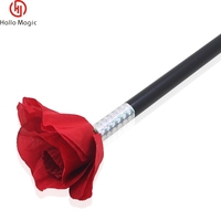 Nouveauté baguette magique changement de Rose fleur tours de magie proposition romantique accessoires rouge Rose fête scène gros plan Gimmick jouets magiques