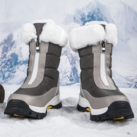 Chaussures Rétro Homme Plateforme à Lacets Mocassins Bottes de Neige en Cuir Véritable Amorti Rehaussant la Taille Tendance Automne TPU
