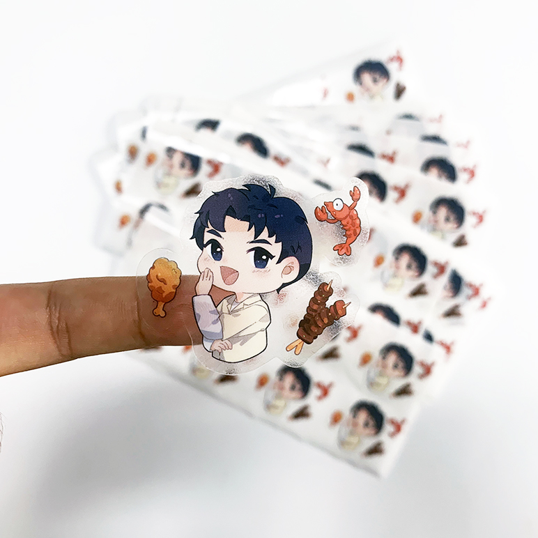 Заказные самоклеющиеся прозрачные наклейки для поцелуев