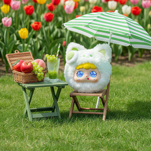 Adorable monstre en peluche moelleux avec écran LED et compagnon interactif IA pour enfants - Product Image 1