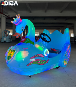 2024 thiết kế mới thiên nga sáng ánh sáng lên công viên giải trí Kiddie Rides điện pin Bumper xe ô tô điện cho doanh số bán hàng - Product Image 2