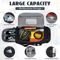 Sac de sport OEM personnalisé en nylon 40L pour femme, résistant à l'eau, léger, durable, pour la gym, les voyages en plein air, avec compartiment séparé pour chaussures et articles mouillés