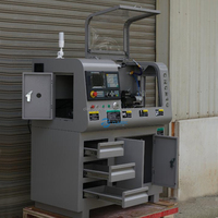 Mini Torno de Metal CNC210, Husillo de 3000 rpm, Precisión de ±0.001 mm para Aficionados