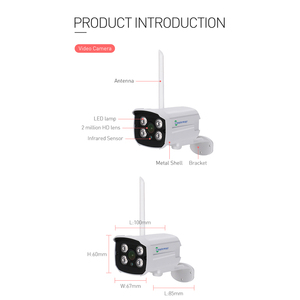 8CH H.265 Outdoor Security Camera System 1080P Night Vision WiFi IP CCTV Wireless NVR Kits CMOS for Indoor Use TuyaSmart OEM - Product Image 3