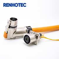 Connecteur magnétique haute tension EV 300A Prise 1 broche Angle droit