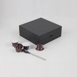 Boîte à capsules de café Nespresso en bois noir, cadeau - Product Image 3