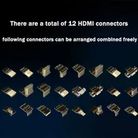 Câble plat FPC/FFC coudé mâle-mâle HDMI 2.0 4K60Hz standard ADT pour photographie aérienne FPV et GoPro
