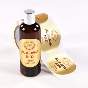 Etiquetas Adhesivas de Lujo BOPP Resistentes al Agua y al Aceite con Estampado en Lámina Dorada Personalizado |   Fábrica de Dongguan, China, para Productos de Belleza del Medio Oriente - Product Image 2