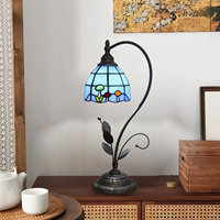 Lampe de chevet créative européenne et américaine, lampe de table pour chambre à coucher, décoration de jardin méditerranéen, petite lampe de table exquise et mignonne